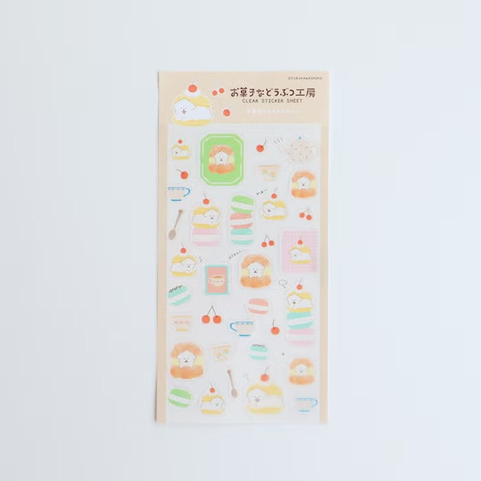 Furukawashiko Clear Sticker Sheet - Sweets Animal Workshop Vol. 3 - Sandwiched Doggy