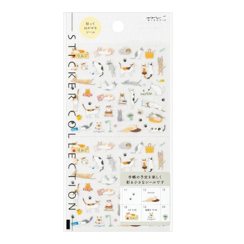 Midori Sticker Sheet - Small Cat