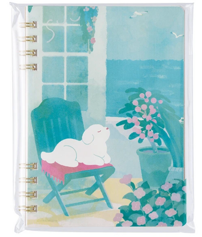 Maruai - SUU Vol. 1 - A6 Spiral Ring Notebook - Sea Breeze and Dogs
