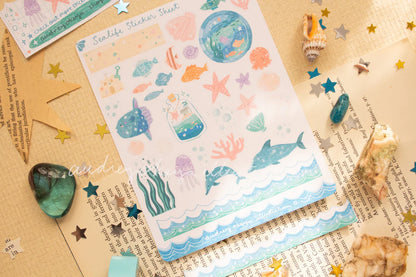 Okeya Stationery Co. - Sticker Sheet - Sealife Underwater