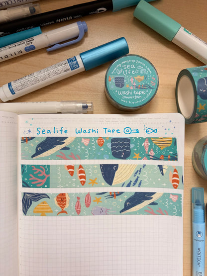 Okeya Stationery Co. - Washi Tape - Sealife