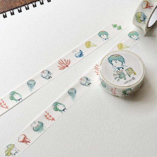 Spica Garden Washi Tape - muu-chan Series - Sea Moon