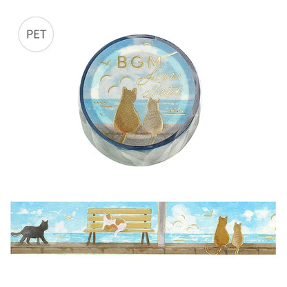 BGM Washi Tape - 2026 Summer Limited - Seaside and Cat