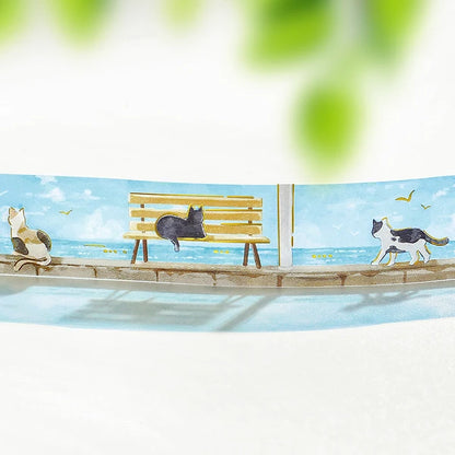 BGM Washi Tape - 2026 Summer Limited - Seaside and Cat