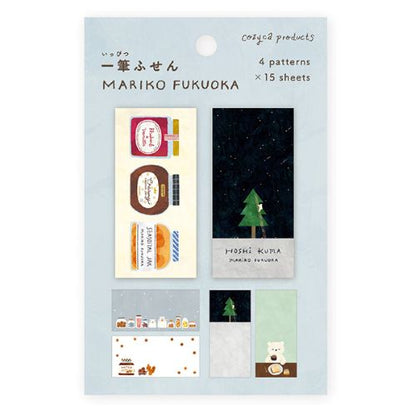 Cozyca x Mariko Fukuoka - Ippitsusen Sticky Notes - Seasonal Jar, Hoshi Kuma