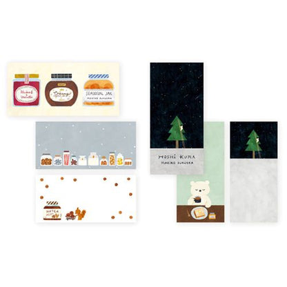 Cozyca x Mariko Fukuoka - Ippitsusen Sticky Notes - Seasonal Jar, Hoshi Kuma