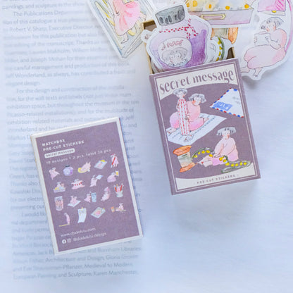 dodolulu - Washi Flake Stickers - Matchbox Series - Secret Message