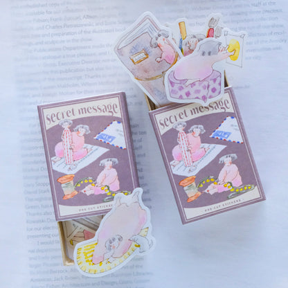 dodolulu - Washi Flake Stickers - Matchbox Series - Secret Message