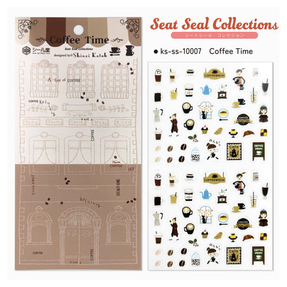 Seal Do Seat Seal Sticker Sheet - Coffee Time