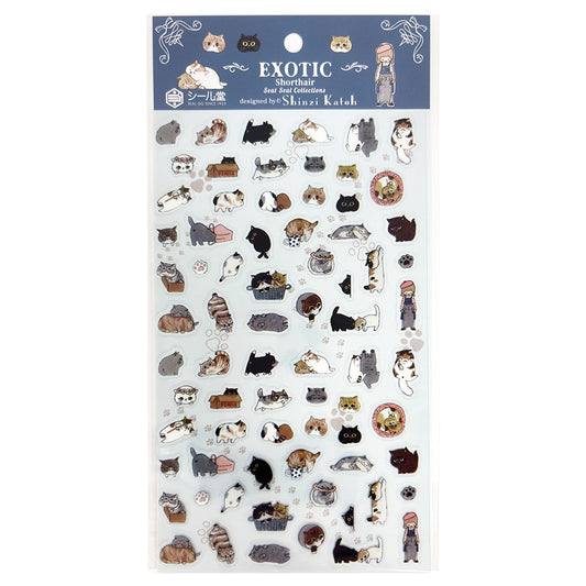 Seal Do Seat Seal Sticker Sheet - Exotic Shorthair