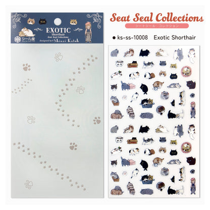 Seal Do Seat Seal Sticker Sheet - Exotic Shorthair