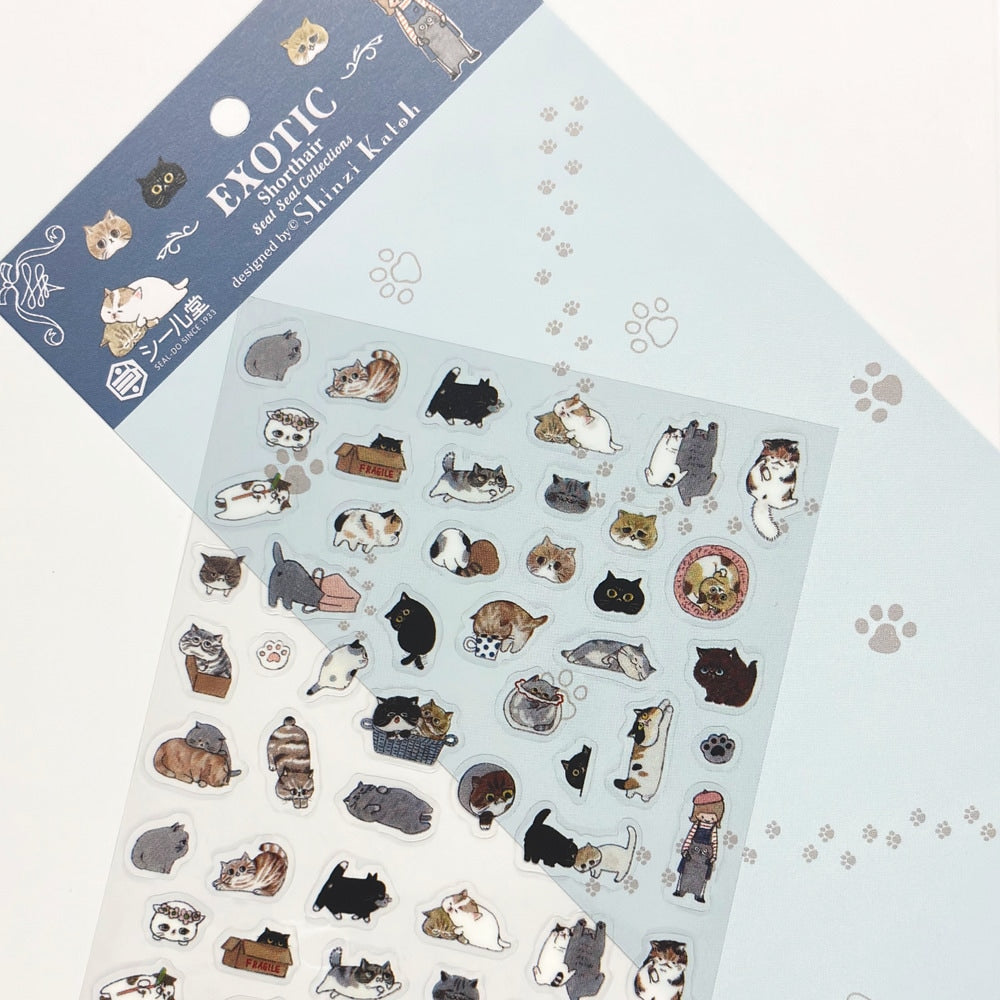 Seal Do Seat Seal Sticker Sheet - Exotic Shorthair
