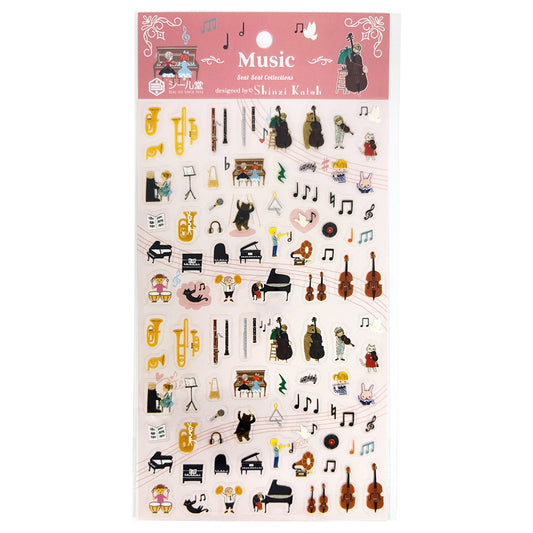 Seal Do Seat Seal Sticker Sheet - Music