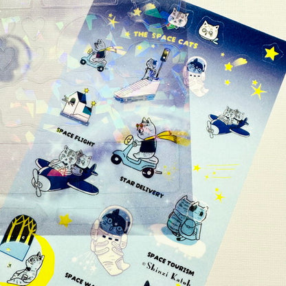 Seal Do Sticker Sheet - Shinzi Katoh - Universe Space x Cats