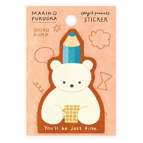 Cozyca x Mariko Fukuoka - Die-Cut Sticker - SHIROKUMA