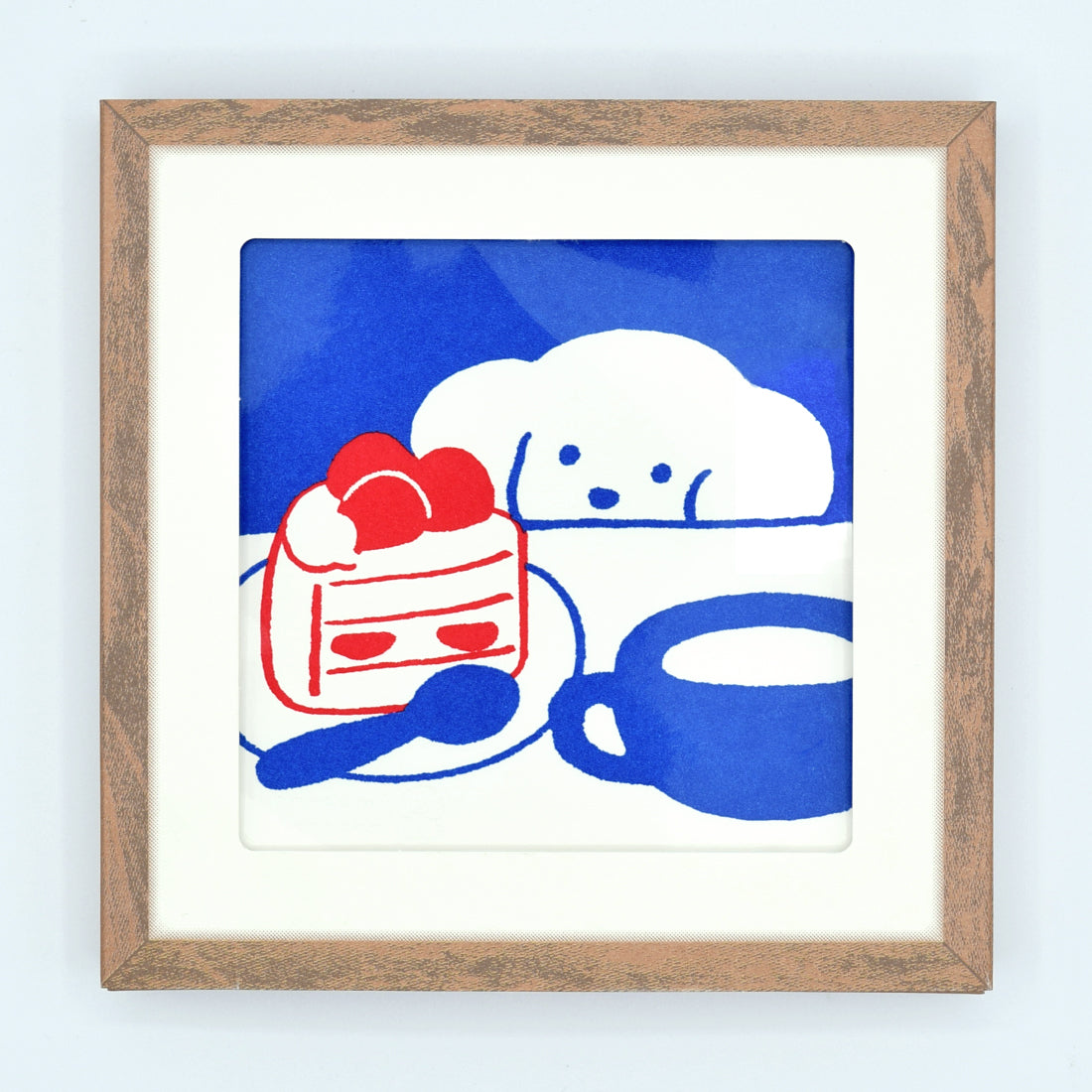 Natsumi Teraoka - Letterpress Art Print - Shortcake