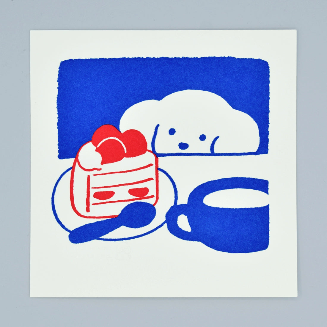 Natsumi Teraoka - Letterpress Art Print - Shortcake
