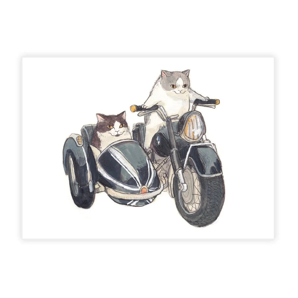 Dawning Crow - Postcard - Sidecar Tour