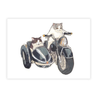 Dawning Crow - Postcard - Sidecar Tour