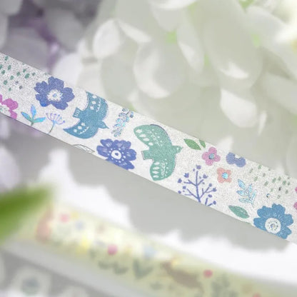 BGM Foil Washi Tape - Nordic Forest Series - Singing Birds