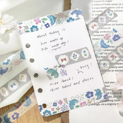 BGM Foil Washi Tape - Nordic Forest Series - Singing Birds