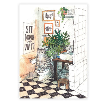 Dawning Crow - Postcard - Sit Down and Wait