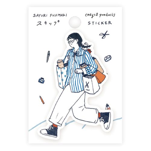 Cozyca x Sayuri Fujimaki - Die-Cut Sticker - Skip