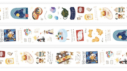 OURS x Koopa - Kiss-Cut PET Tape - 2026 Spring Tea Room Collection - Sleeping Cat Tea Room