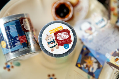 OURS x Koopa - Kiss-Cut PET Tape - 2026 Spring Tea Room Collection - Sleeping Cat Tea Room