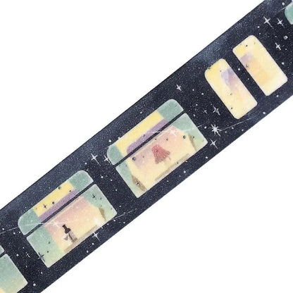 BGM Foil Stamp Washi Tape - Life Series - Sleeping Train Among The Stars