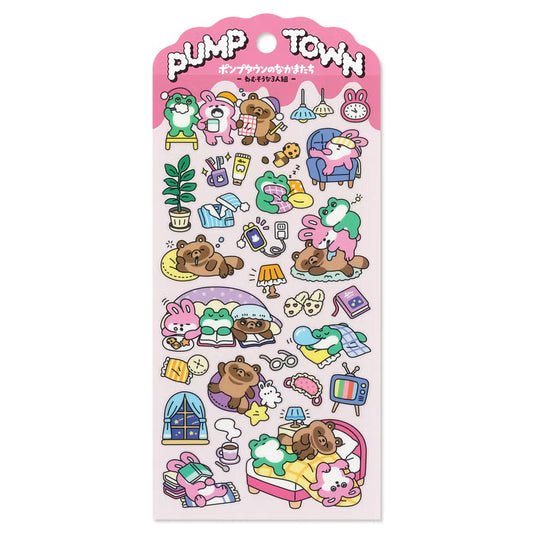 Mind Wave Pump Town Sticker Sheet - The Sleepy Trio