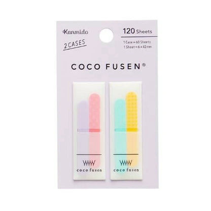 Kanmido Coco Fusen Color Sticky Notes - Small
