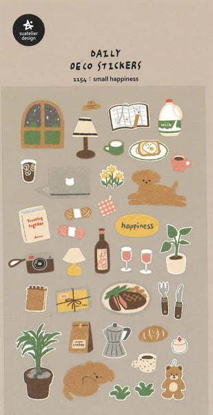 Suatelier Daily Deco Stickers - No.1154 | Small Happines