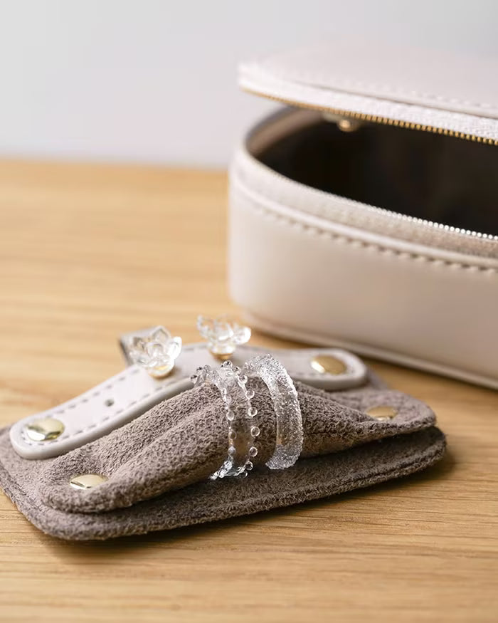 HARIO Lampwork Factory x Artisan&Artist Accessory Pouch - Smores Pink Beige