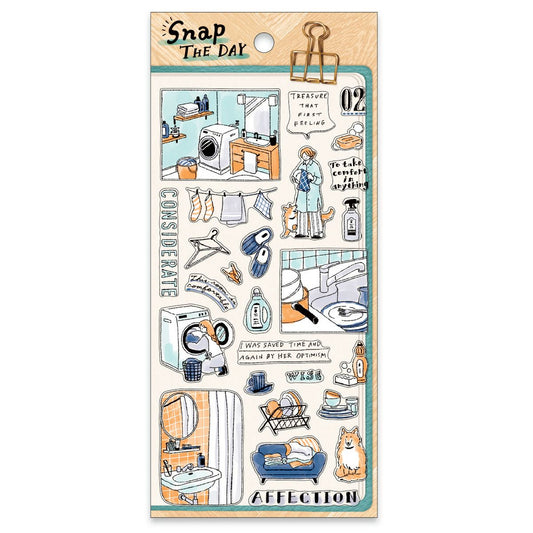 Mind Wave Snap The Day Sticker Sheet - Housework
