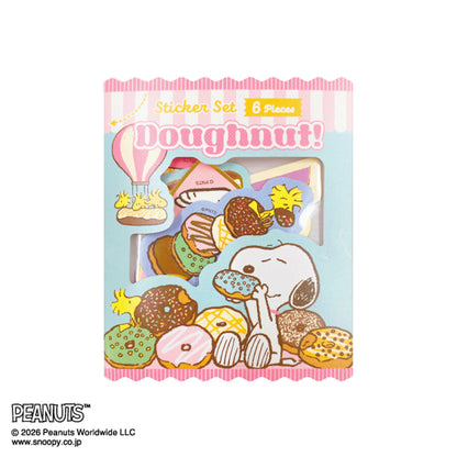 Sun-Star x Peanuts - Flake Stickers - Doughnut!