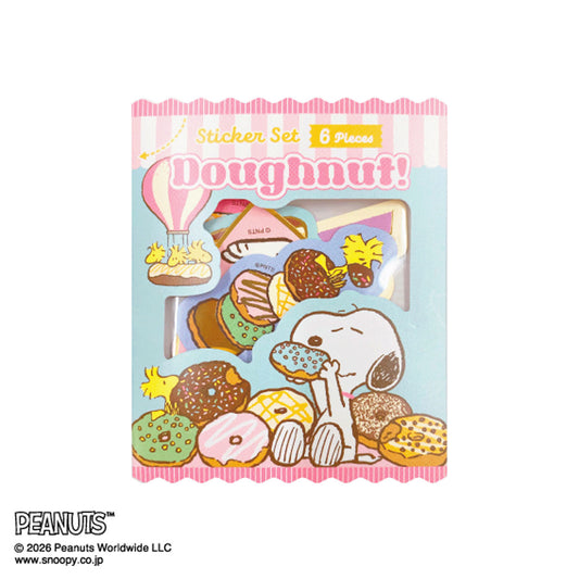 Sun-Star x Peanuts - Flake Stickers - Doughnut!