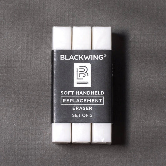 Blackwing Handheld Eraser Replacements - Set of 3