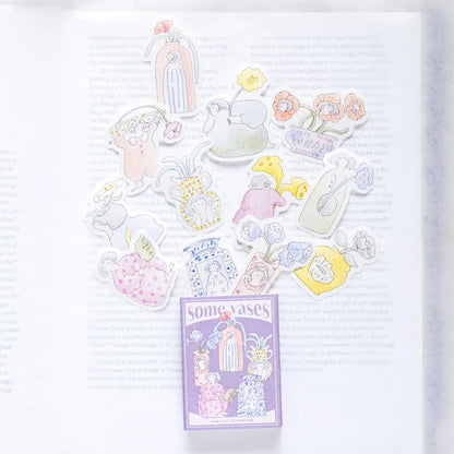 dodolulu - Washi Flake Stickers - Matchbox Series - Some Vases