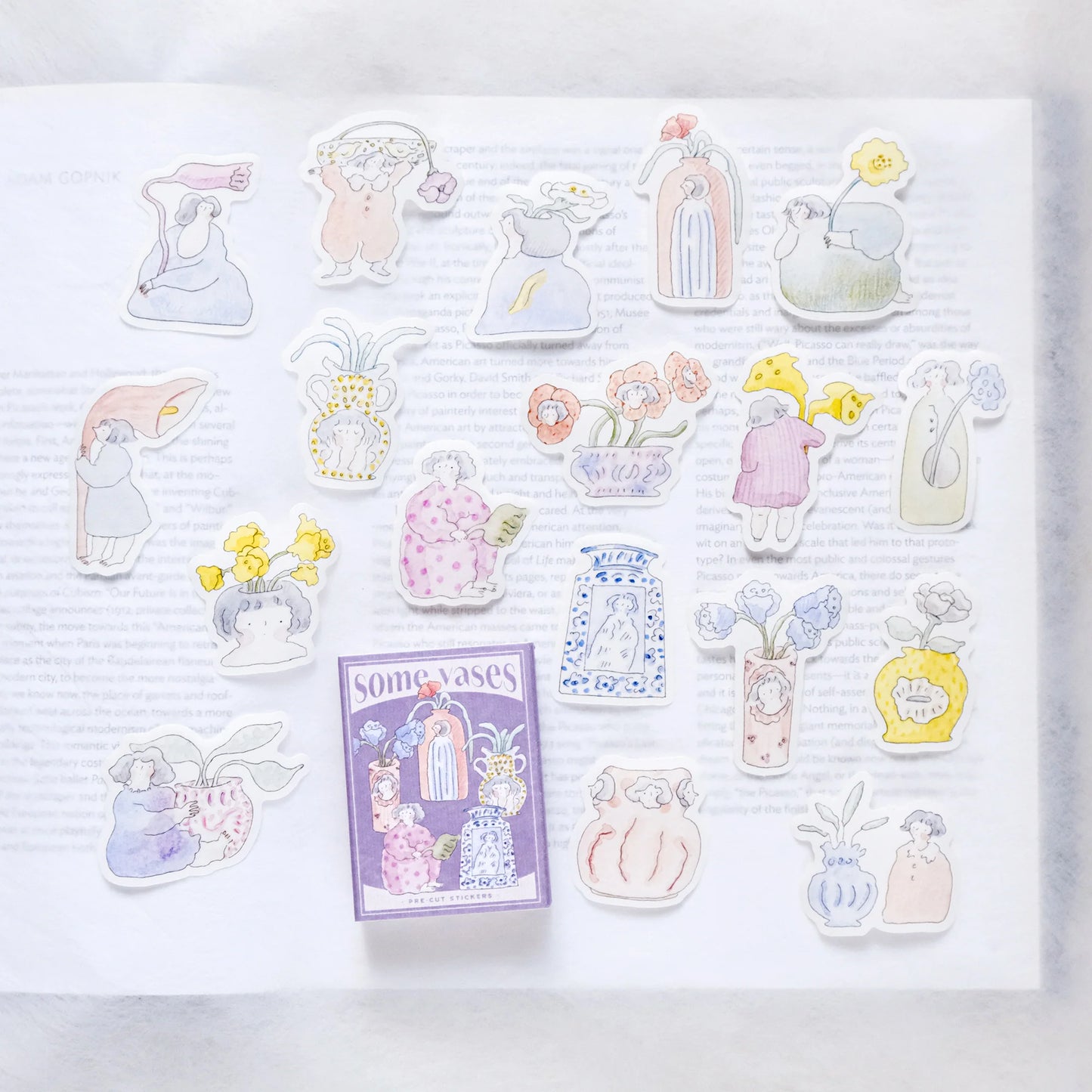 dodolulu - Washi Flake Stickers - Matchbox Series - Some Vases