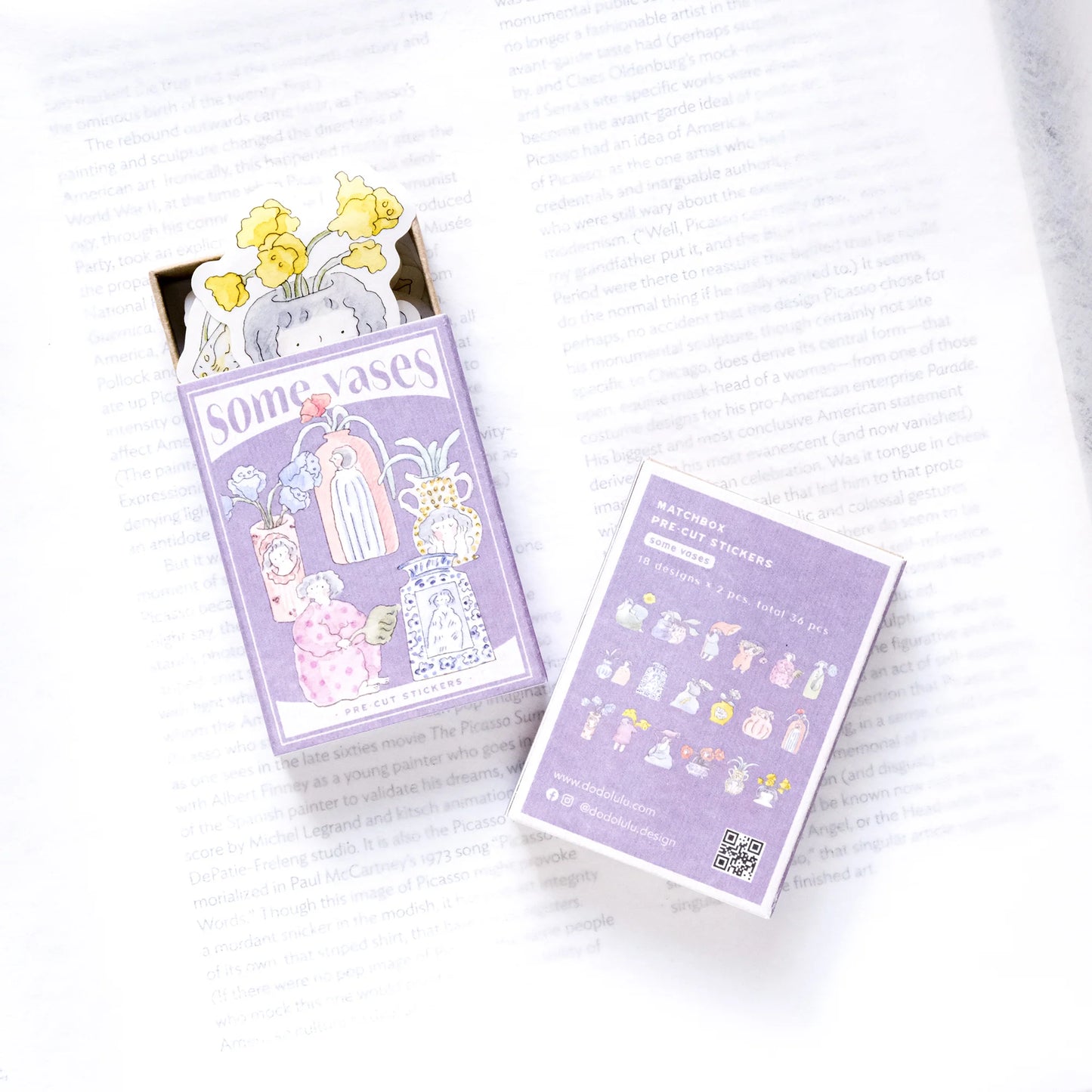 dodolulu - Washi Flake Stickers - Matchbox Series - Some Vases