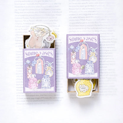 dodolulu - Washi Flake Stickers - Matchbox Series - Some Vases