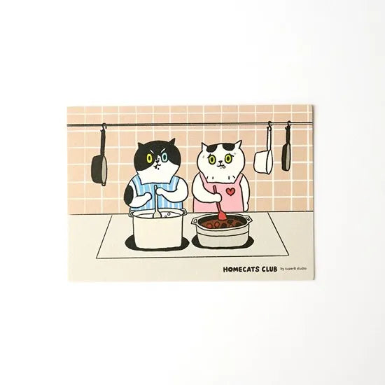 superB studio - Postcard - Homecats Club: Soup of Love