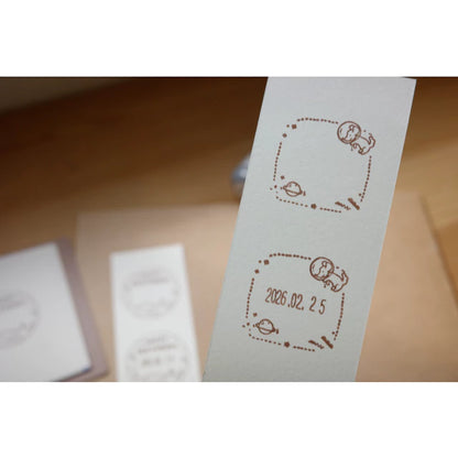 Ginny Lambkin - Rotating Date Stamp - Space Travel