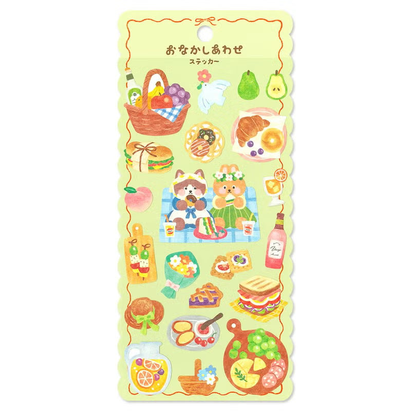 Mind Wave Happy Tummy Sticker Sheet - Sparkling Picnic