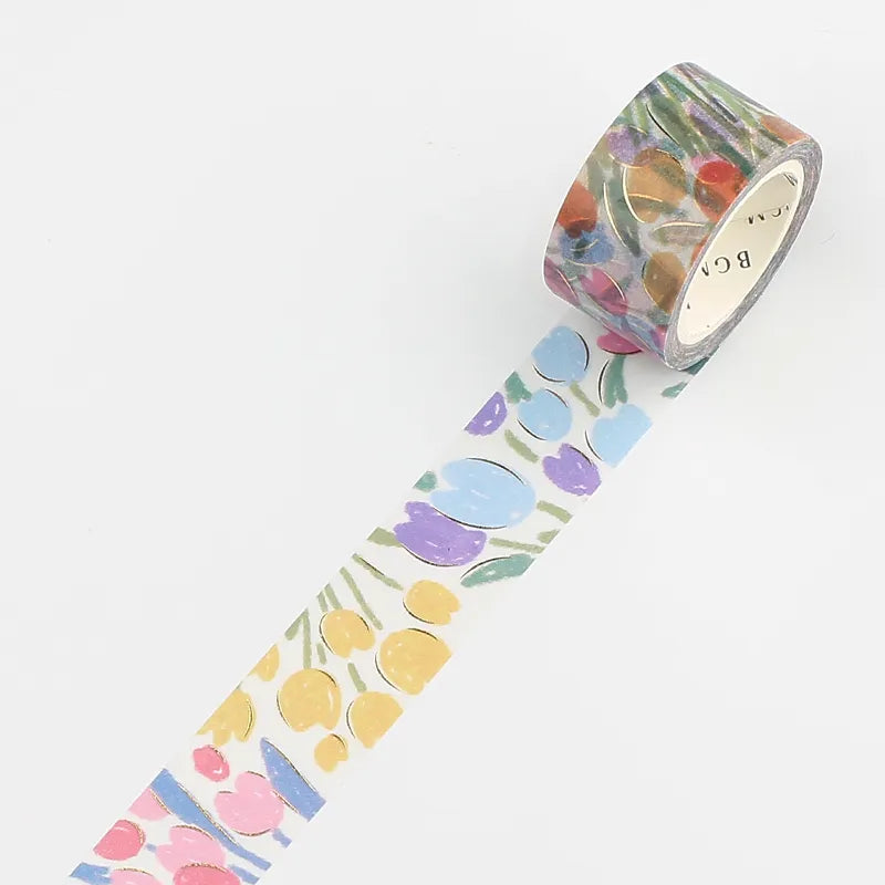 BGM Foil Washi Tape - Life Series - Spring Flowers
