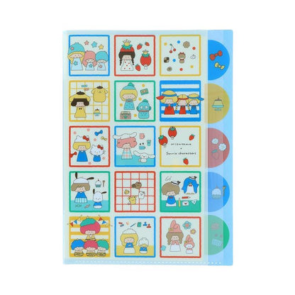 Sanrio x Mizutama - A4 Clear File - Square Retro Girl