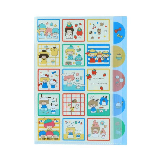 Sanrio x Mizutama - A4 Clear File - Square Retro Girl