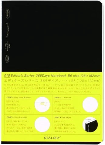 Stalogy 365 Days Notebook - A6