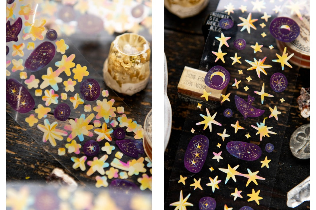 OURS x Hank - Kiss-Cut PET Tape - 2026 Spring Tea Room Collection - Stars